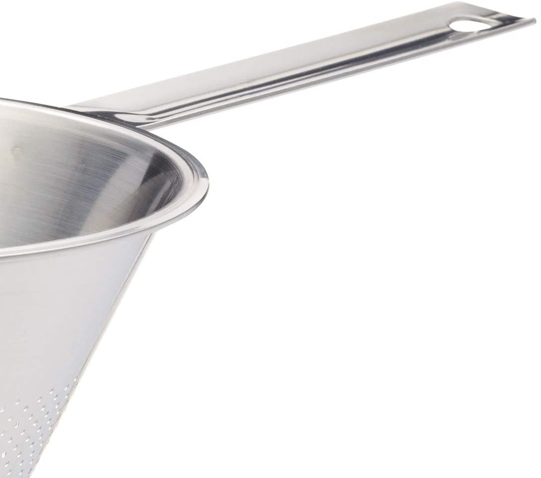 키친크래프트 대형 스테인리스 스틸 '차이나 캡' Conical Strainer, 17.5cm(7인치)