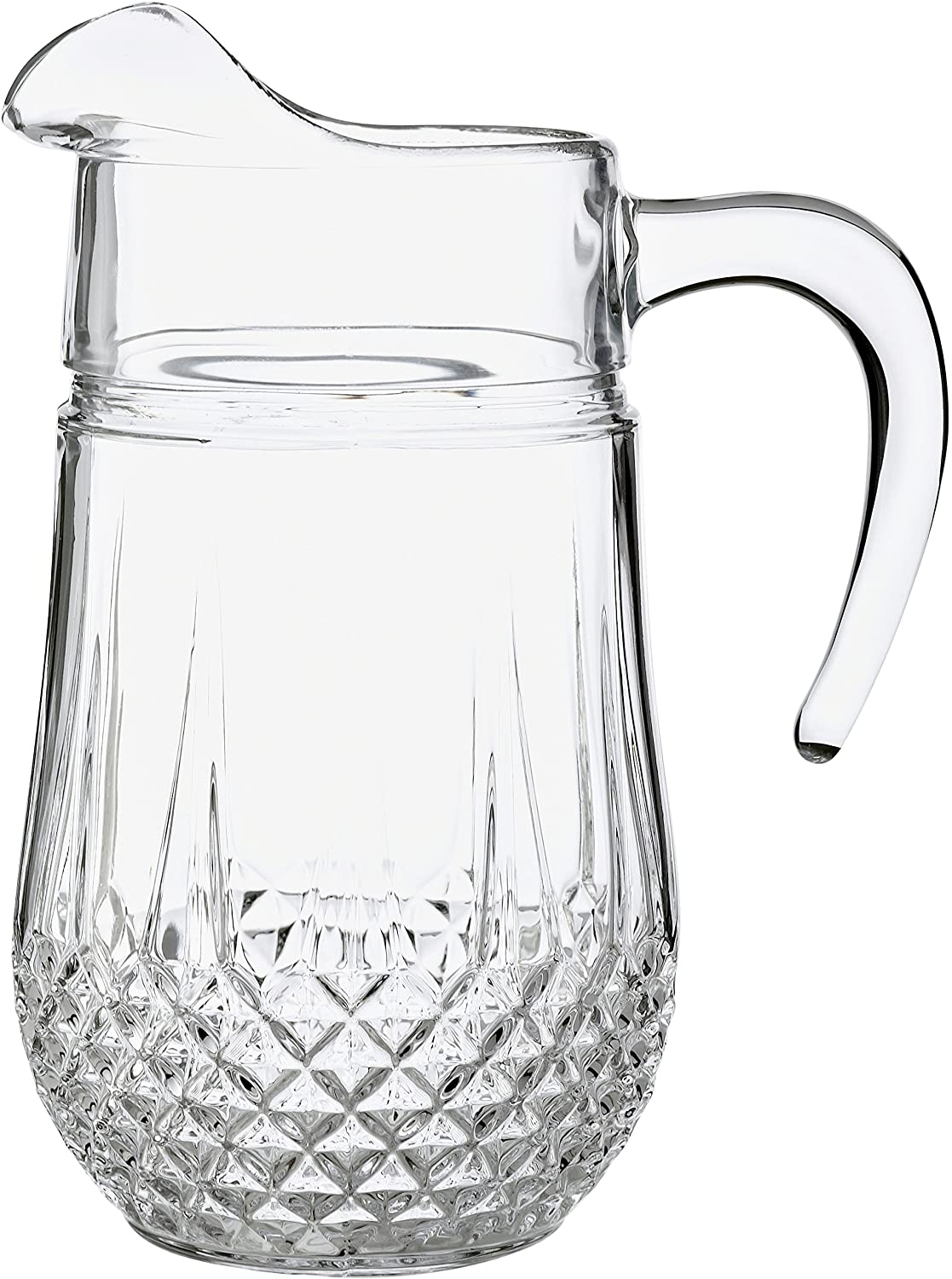 Eclat Cristal D'Arques Longchamp Jug, Crystal, 17.6 x 14.1 x 24.6cm