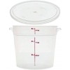 Cambro RFS6PP190 캠웨어 6쿼터 원형 식품 저장 컨테이너(Lid 포함)