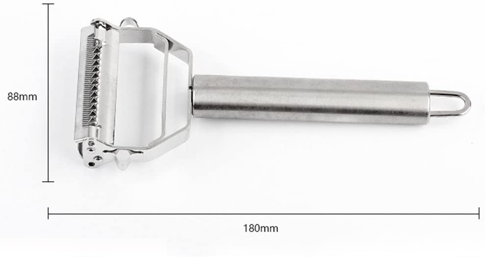 다기능 스테인리스 스틸 줄리엔느 필러 야채 펠러 더블 플래닝 그레이터 주방 액세서리 조리 도구: 주방 & 다이닝