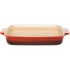 Le Creuset Stoneware 얕은 직사각형 접시, 32 cm, 선홍색, 71103320600001