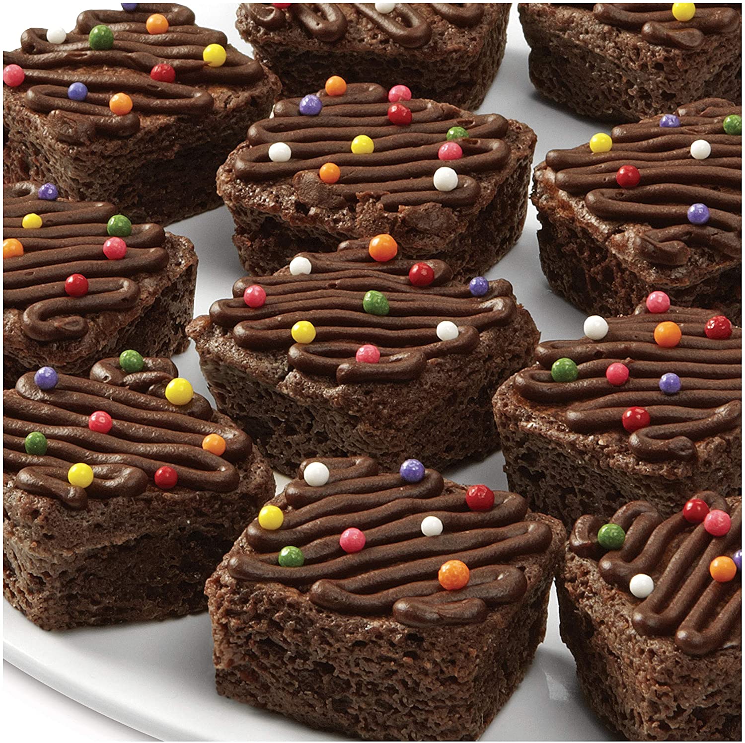 Wilton Bite-Size Brownie Squares 실리콘 몰드, 24-Cavity