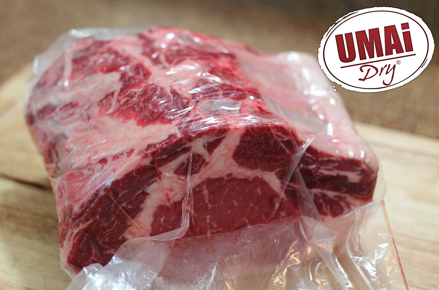 육류 용 UMAi Dry Premium 건식 에이지 백 | 냉장고 용 드라이 에이징 미트 키트 | Ribeye Striploin Steaks를위한 집에서 간단한 방법 | 패킷 3 봉지 포함