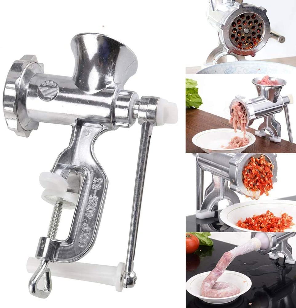 HONGTAO Manual Alminum Alloy Meat Grinder with Tabletop Clamp Sausage 파스타 메이커 주방 도구: 주방 & 다이닝