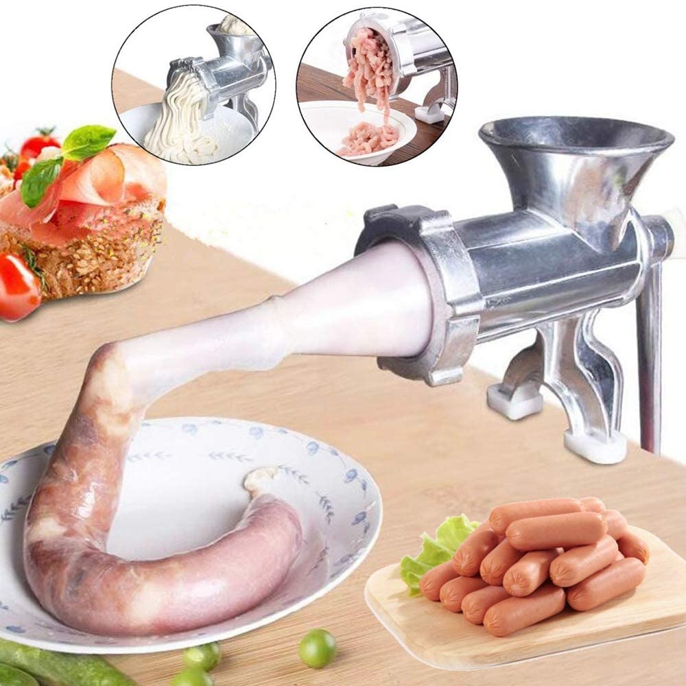 HONGTAO Manual Alminum Alloy Meat Grinder with Tabletop Clamp Sausage 파스타 메이커 주방 도구: 주방 & 다이닝