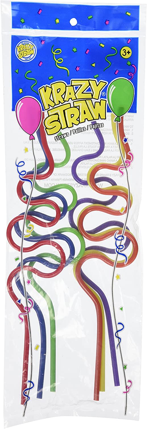 크레이지 스트로 6가지 색상의 어린이용 스트로: 주방 & 다이닝