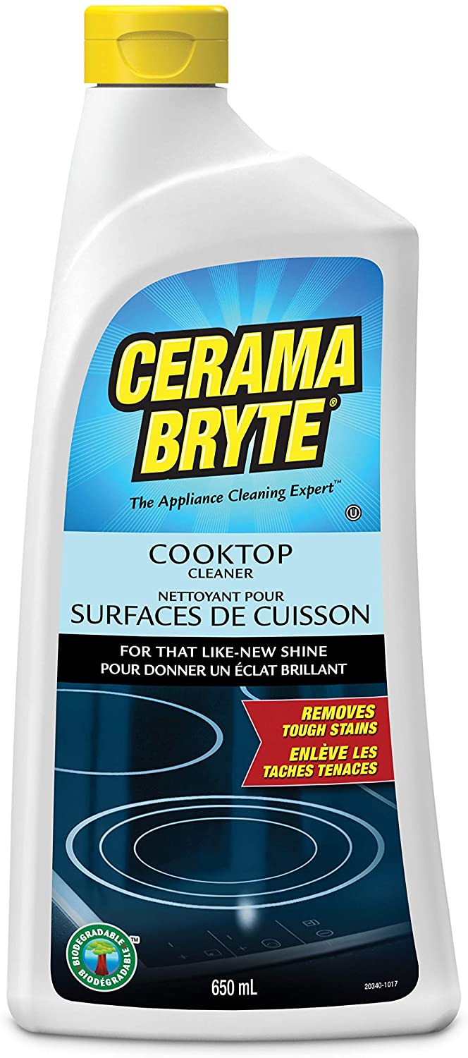 Cerama Bryte Cooktop Cleaner, 28온스, 고강도 Cleaning, Non Scratch, Smooth-Top Cooking Surface 및 기타, 생분해성: