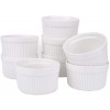 Porcelain Ramekins, SZUAH Ramekin Set of 8, 6oz (3.5 INCH) for Baking, Creme Brulee, Souffle, Appetizer, Custard, Pudding, Dipping Bowl.