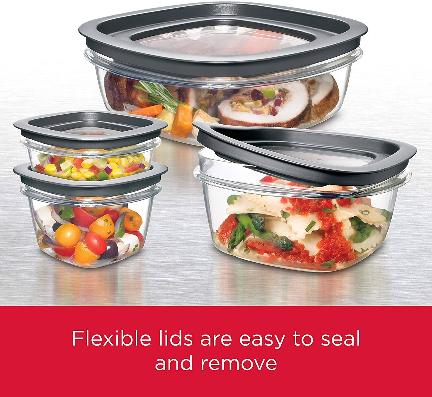 Rubbermaid Meal Prep Premier Food Storage Container, 10개 세트, Grey: Kitchen & Dining