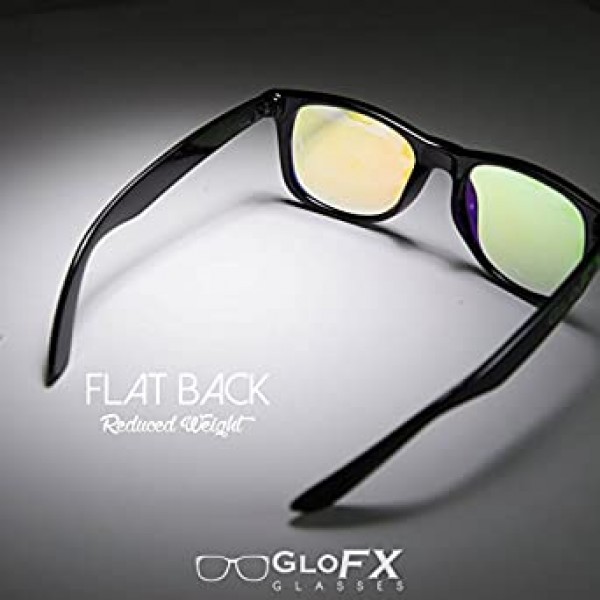 GloFX Ultimate Kaleidoscope Glasses - Rainbow EDM Rave Light Diffraction Festival Eyewear