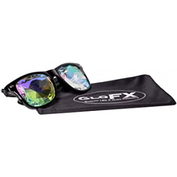 GloFX Ultimate Kaleidoscope Glasses - Rainbow EDM Rave Light Diffraction Festival Eyewear