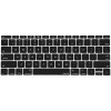 MOSISO 실리콘 키보드 커버 보호 피부는 MacBook Pro 13 인치 2017 2016 릴리스 A1708(터치 바 및 없음)과 호환됩니다. MacBook 12인치 A1534, 블랙과 호환 가능