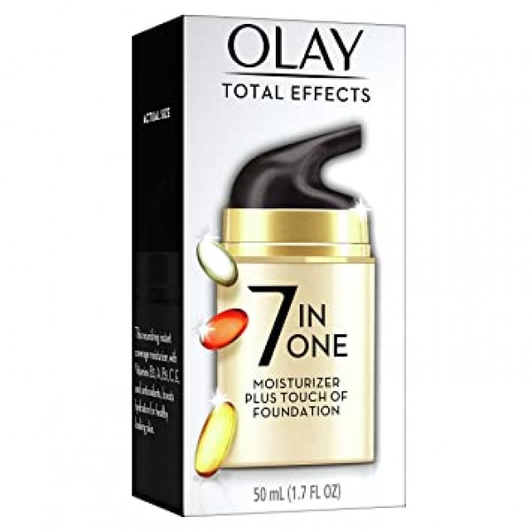 Olay Total Effects Face Moisturizer Touch of Foundation, 1.7 fl oz