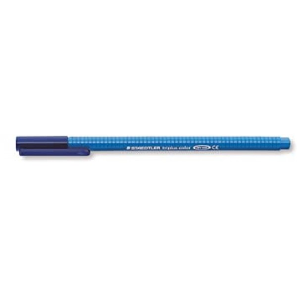 Staedtler 323 Triplus 컬러 파이버 팁 펜, 1.0mm, 파란색, 10개들이