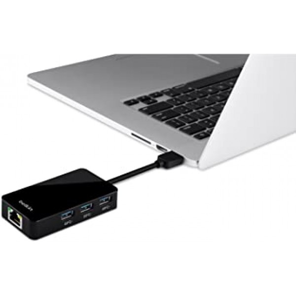 Belkin USB-IF 인증 USB 3.0 3포트 허브(기가비트 이더넷 어댑터 포함), B2B128TT