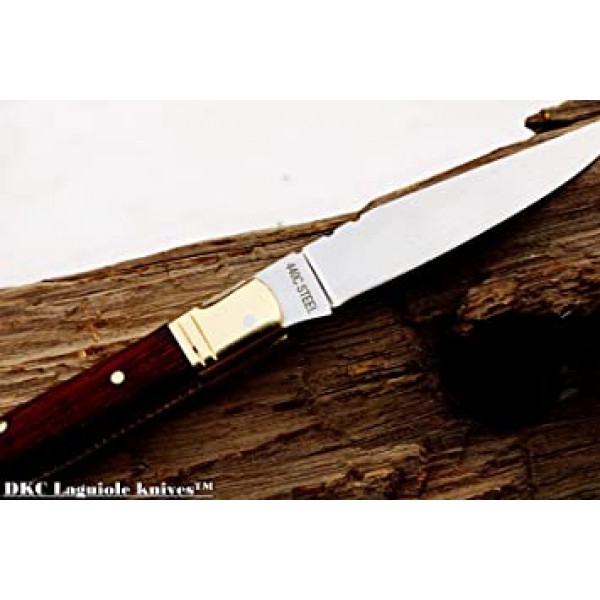 DKC-62-PD-440c PADAUK PRINCE Laguiole 스테인레스 스틸 접이식 포켓 나이프 4 \