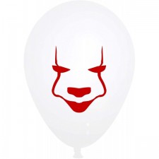 It Pennywise Balloons 발렌타인 데이 장식 무서운 광대 할로윈 Decor 실내 코스프레 자 호의 12inch 라텍스 Balloons White 및 Red [25pcs]