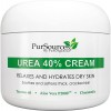 PurOrganica Urea 40 퍼센트 풋 크림 - 굳은살 제거제 - 보습 &amp; 두껍고, 갈라지고, 거칠고, 데드 &amp; 건성 피부 - 발, 팔꿈치, 손용 - Made in USA