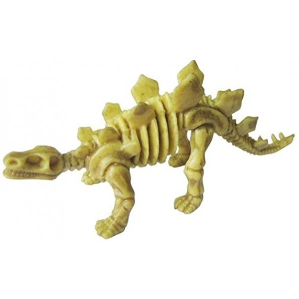 Bedwina Dinosaur Fossil Skeleton (24 Pieces) 모듬 피규어 Dino Bones, 3.7 인치 - 과학 놀이, 공룡 모래 파기, 파티 호의, 장식 및 스타킹 스터퍼용