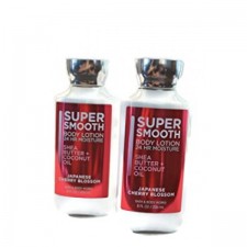 Bath and Body Works 2팩 일본 벚꽃 바디 로션 New Super Smooth Formula 8 Oz.