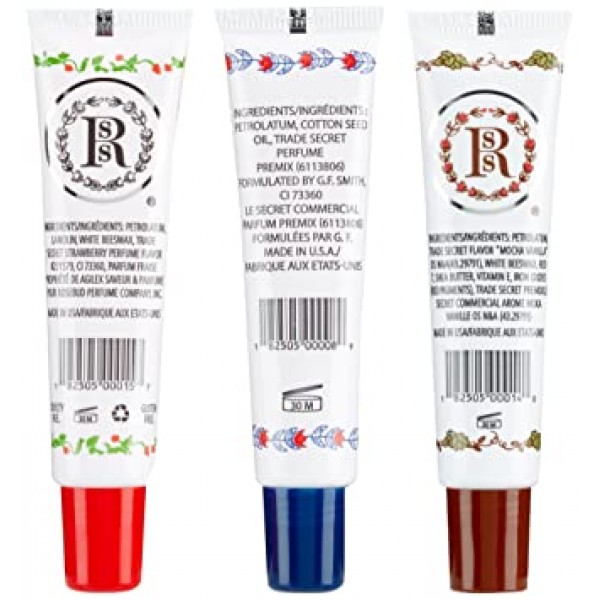 Rosebud Medley Of Lip Balm Tubes, 0.5 온스, 2.4 카운트