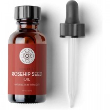 Rosehip 페이셜 오일, 1fl oz - 얼굴, 손톱, 모발 및 피부용 - 냉압착 및 정제되지 않은 모이스처라이징 오일 - By Pure Body Naturals