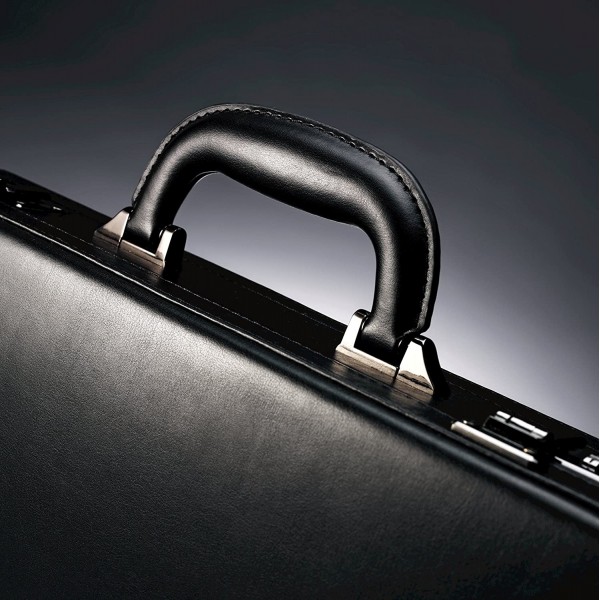 Samsonite Bonded Leather Attache, 블랙, 프리 사이즈