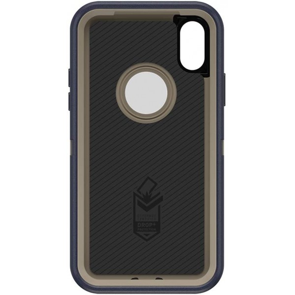 OtterBox DEFENDER SERIES SCREENLESS EDITION 케이스 iPhone Xs & iPhone X - 소매 포장 - DARK LAKE(친칠라/드레스 블루)