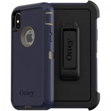 OtterBox DEFENDER SERIES SCREENLESS EDITION 케이스 iPhone Xs & iPhone X - 소매 포장 - DARK LAKE(친칠라/드레스 블루)