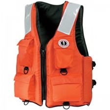 Mustang Survival Classic Industrial Vest with 4 Pockets & 솔라스 반사 테이프