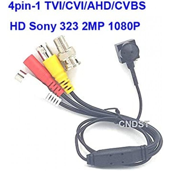 CNDST 1080P 2MP HD 2000TVL 4-in-1 TVI/CVI/AHD/960H CVBS CCTV 미니 스파이 핀홀 보안 카메라, 1080P 4-in-1 TVI/AHD/CVI/CVBS/960H DVR, f3.6mm 렌즈, 90도 , DC 12V 1A, 미니 몰래카메라