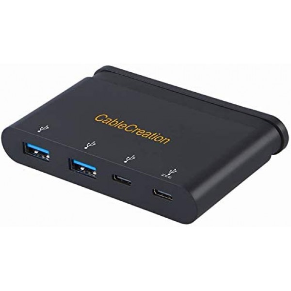 숨겨진 케이블이 있는 CableCreation USB C 허브, MacBook Air 2018, MacBook Pro 2019/2018, Dell XPS 13, 블랙과 호환 가능