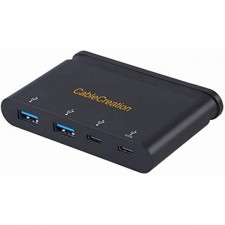 숨겨진 케이블이 있는 CableCreation USB C 허브, MacBook Air 2018, MacBook Pro 2019/2018, Dell XPS 13, 블랙과 호환 가능