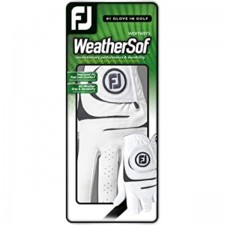 FootJoy 여성용 WeatherSof 골프장갑 (화이트)