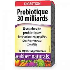 Webber Naturals 프로바이오틱 300억, 8가지 프로바이오틱 균주, 30캡슐