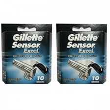 Gillette 센서 Excel 면도기 리필 카트리지 20개