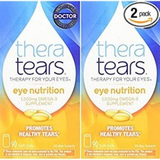 Thera Tears Nutrition, 1200mg 오메가-3 보충제 캡슐, 90개(2팩)