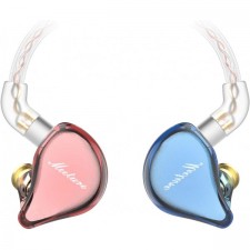 SIMGOT MT1 PRO 인이어 모니터 헤드폰, 다이내믹 드라이버가 있는 HiFi IEM 이어폰, 오디오 애호가를 위한 소음 차단 음악가 헤드셋, 2핀 분리형 케이블이 있는 고해상도 이어버드, 내장 마이크(RedBlue)