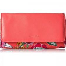 Vera Bradley 여성 보호 시그니처 코튼 RFID Audrey Wallet, Havana Dots, 프리 사이즈