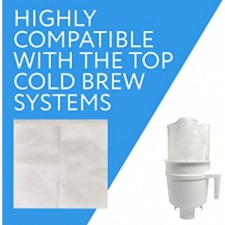 Impresa 30 팩 콜드 브루 종이 필터 백 호환 Toddy(R) & OXO BREW - 가정용 콜드 브루 시스템 필터 백 - 11.25'' x 13'' - 빠른 배수 - 콜드 드립 커피를 위한 내구성