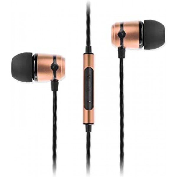 SoundMAGIC E50C 전문가용 차음 이어폰, 인이어 모니터, 유선 이어버드 헤드폰, HiFi 스테레오, 3.5mm 잭(마이크 포함), 골드