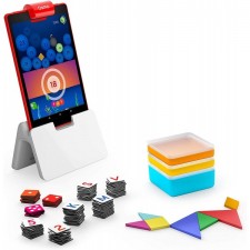 Osmo - Fire Tablet용 Genius 스타터 키트 - 5개의 교육용 학습 게임 - 6-10세 - 철자, 수학, 창의력 및amp; 기타 - STEM 장난감 - (Osmo Fire 태블릿 베이스 포함 - Amazon 독점)