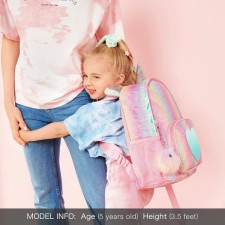 Mibasies Kids Unicorn Backpack for Girls Rainbow School Bag