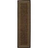 Ottomanson Brown Ottohome Collection 현대적인 테두리가 있음, 2피트 7인치 x 9피트 10