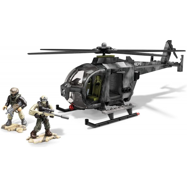 Mega Construx Call of Duty Special Ops Copter Construction Set with 캐릭터 피규어, 수집가를 위한 조립 장난감(363개) [Amazon 독점]