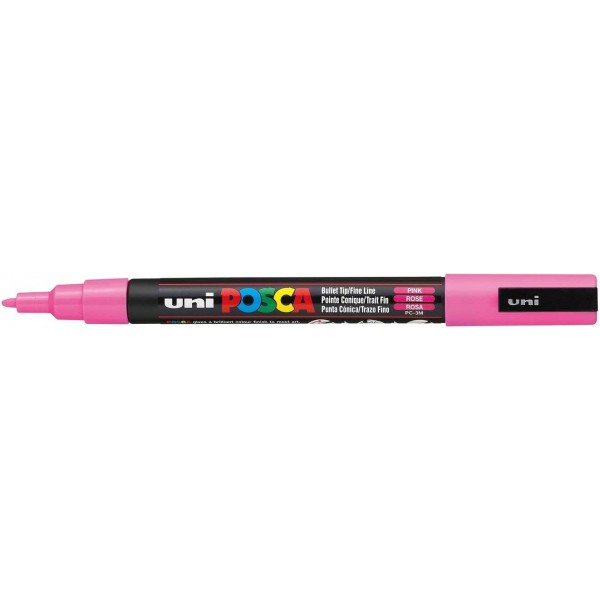 uni-posca 페인트 마커 펜 - 파인 포인트 - 8개 세트(PC-3M8C), 멀티컬러