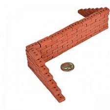 Acacia Grove Mini Red Bricks with Pallet, 100팩, 1/12 스케일