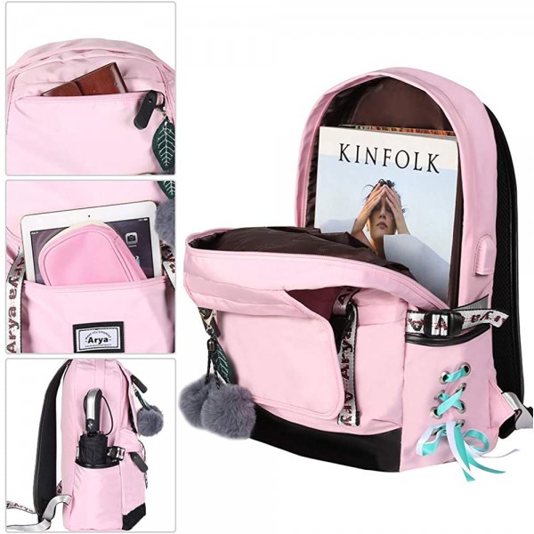 Arya Backpack for Girls Kids Bookbag 초등학교 중학교 여대