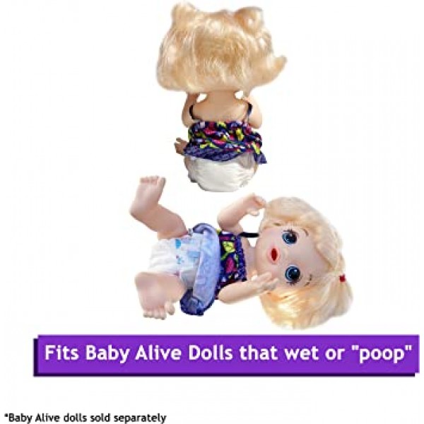 Pail Buddies Baby Doll 기저귀 리필 Value Pack for Baby Alive Baby Dolls, 32 기저귀