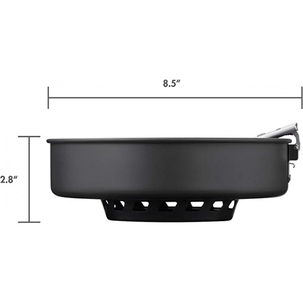 MSR WindBurner 8인치 세라믹 논스틱 캠핑 및 백패킹 프라이팬